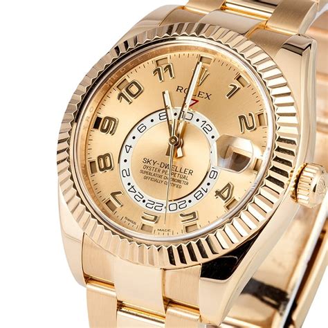 rolex sky-dweller 326938 18k gold dial 42mm automatic watch|Rolex Sky-Dweller watch price.